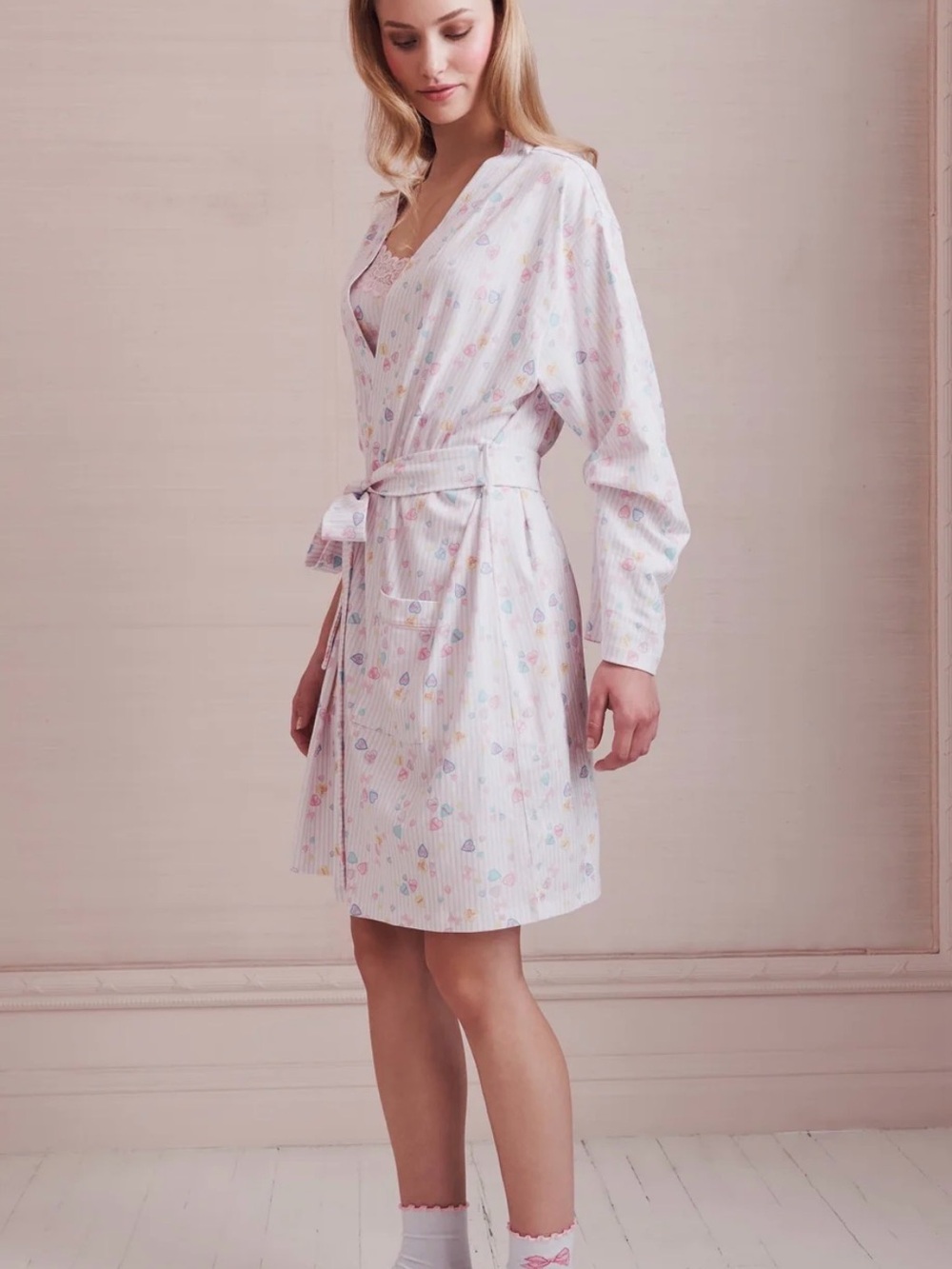 Roller Rabbit x LoveShackFancy Heart Robe Size M - Picture 4 of 7